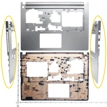 ΝΈΑ ΓΙΑ ΓΙΑ Lenovo Ideapad S400 S405 S410 S415 S40-70 C Shell Bezel Πληκτρολογίων Palmrest Cover Χωρίς Touchpad &Κατώτατη Περίπτωση ασήμι