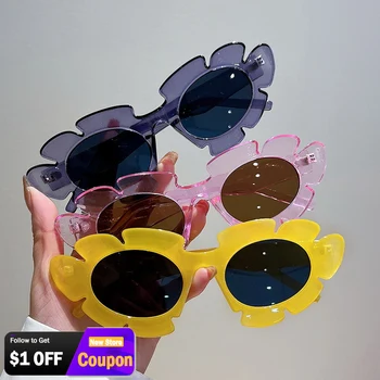 Νέα Μόδα Χρυσάνθεμο Σχήμα τα γυαλιά Ηλίου UV400 Προσωπικότητα Αστεία Υπαίθρια Ομπρέλα Γυαλιά Ήλιων Punk Hip Hop Πάρτι Γυαλιά
