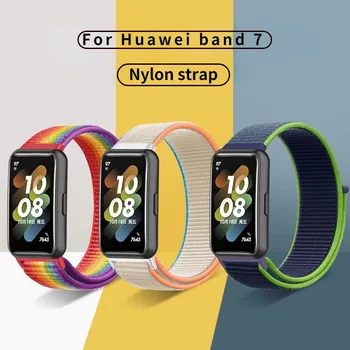 Νέα Νάυλον Λουρί για Huawei Ζώνη 7 Άθλημα Υφαμένο Διευθετήσιμο Βραχιόλι Wristband για Huawei Ζώνη 7 Εξαρτήματα Αντικατάστασης για το Ρολόι