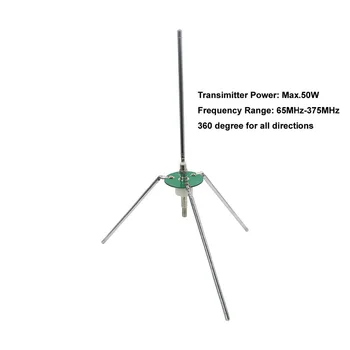 Νέα τηλεσκοπική κεραία του Πομπού FM 65-375MHz για το δέκτη & πομπό Max.50W