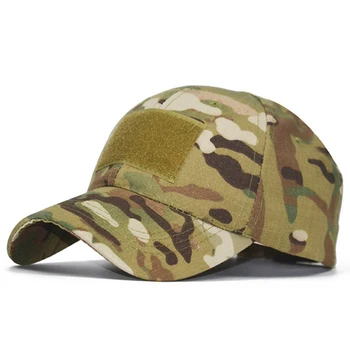 Νέο Camo καπέλων του Μπέιζμπολ για Άνδρες Καλοκαίρι Πλέγμα Καπ Τακτική Κάλυψης Velcr Καπέλα Υπαίθρια Αναρρίχηση Κυνηγιού Camo καπέλο το καλοκαίρι, W1007