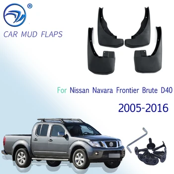 Ο λασπωτήρας για Nissan Navara Σύνορα Ωμή D40 2005~2016 Κιγκλίδωμα Λάσπη Φρουρά Splash Πτερύγια Φτερά Αξεσουάρ 2006 2007 2008 2009