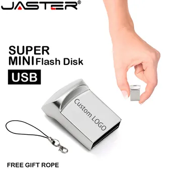 Ο τζάστερ Μίνι Μέταλλο USB 2.0 Drive Λάμψης με 64GB 32GB Πραγματική Ικανότητα drive Μανδρών 16GB 8GB Αδιάβροχο Δίσκων του U για το επιχειρησιακό δώρο Memory Stick