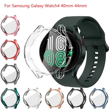 Προστατευτική Θήκη για το Samsung Galaxy Ρολόι 40mm 4 44mm Μαλακή Κάλυψη TPU Προφυλακτήρα ο Πλήρης Προστάτης Οθόνης για το Γαλαξία Watch4 Αξεσουάρ