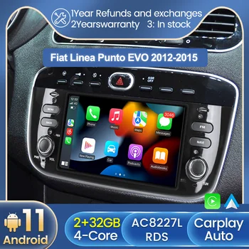 Ραδιόφωνο αυτοκινήτου Για Fiat Grande Punto Abarth Punto EVO Linea 2012-2015 αυτοκινήτων έξυπνο σύστημα Multimedia Player carplay android auto