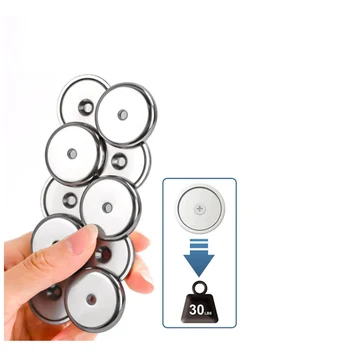 Σούπερ ισχυρός μαγνήτης φραγμών με το Βαρέων Καθηκόντων Φρεζαρισμένη Τρύπα και Ανοξείδωτες Βίδες Μαγνήτης Searcher μαγνήτης ψυγείων διάσωσης μαγνήτης