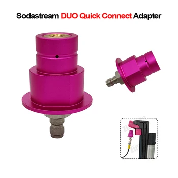 Σόδα Γρήγορα Συνδέστε το Συνδετήρα Για το Sodastream Terra Τέχνης DUO Ροζ Μηχανή Club στην Εξωτερική Δεξαμενή του CO2 Σόδα W/ 8mm Γρήγορη Απελευθέρωση