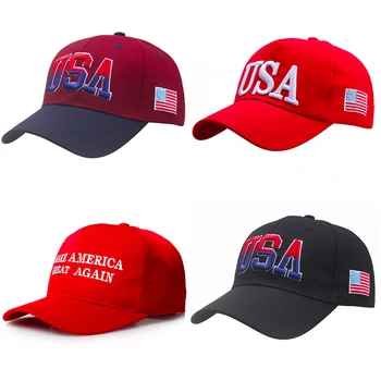 Το 2023 Maga Κεντημένο Καπέλο ΗΠΑ καπέλο του Μπέιζμπολ Διευθετήσιμο Κόκκινο Γράμμα Βαμβακιού Snapback Καπέλο για τους Άνδρες και τις Γυναίκες Hiphop Υπαίθρια Μπαμπά Καπέλα