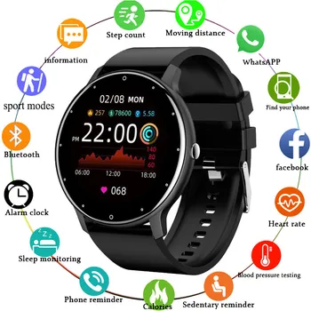Το 2023 Smartwatch Πλήρης Οθόνη Αφής Ρολογιών Αθλητισμός Fitness Tracker IP68 Αδιάβροχο Bluetooth Πολυ Dial Έξυπνο Ρολόι για τους Άνδρες και τις Γυναίκες