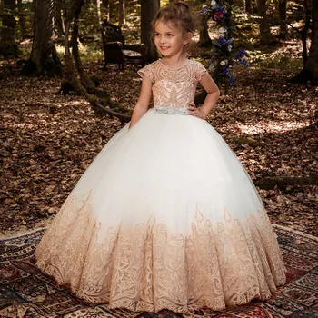 Το 2023 Επίσημη Κορίτσι Φόρεμα Παράνυμφων Παιδικά Ρούχα Μωρό Γενέθλια Των Παιδιών Δαντέλα Πριγκίπισσα Κόμμα Του Γάμου, Το Βράδυ Του Χορού Κοστούμι Vestidos