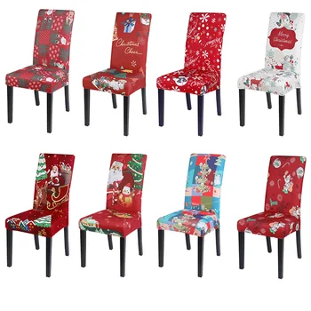 Το 2023 Καρέκλα Καλύπτει Τα Χριστούγεννα Ελαστικό Κάθισμα Αδιάβροχο Χριστούγεννα Καρέκλα Κάλυψη Τέντωμα Καλύμματα Για Χριστουγεννιάτικο Δείπνο Κόμμα