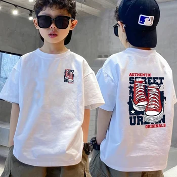 Το 2023 Το Καλοκαίρι Τα Παιδιά Ρούχα Streetwear Τυπωμένων Υλών Κινούμενων Σχεδίων T Shirt 100%Βαμβάκι Κορυφές Tees Παιδιά Με Κοντό Μανίκι T Shirts Αγόρια Κορίτσια Ρούχα