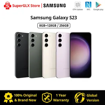 Το 2023 το Νέο Samsung Galaxy S23 5G Smartphone της Qualcomm SM8550-AC Snapdragon 8 Gen 2 120Hz AMOLED 2X Επίδειξη Android13 NFC Κινητό Τηλέφωνο