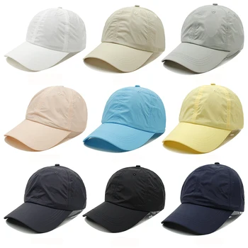 Το καλοκαίρι για άνδρες και για Γυναίκες Γρήγορη Ξηρό Snapback Καπ Γυναικών Στερεό Χρώμα κορεατική Έκδοση Διευθετήσιμα Καπέλα του Μπέιζμπολ Υπαίθρια Thinmen γκολφ Μπαμπά Καπέλο