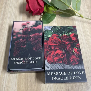 Το κρυφό Μήνυμα Αγάπης Oracle Τράπουλα 54-Κάρτες με Λέξεις-κλειδιά αγγλική Έκδοση Επιβεβαίωση Κάρτες με Νόημα σε Αυτό Ταρώ σε Κουτί