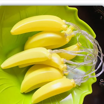 Το Φως των ΟΔΗΓΉΣΕΩΝ Χορδές Φρούτα Μπανάνα Φω'τα σειράς με μπαταρίες για το Γάμο Σπίτι Διακοσμήσεις Πάρτι Γενεθλίων