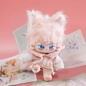 Υπέροχο Βελούδου Βαμβακιού Κούκλα Idol Γεμιστά Super Star Χαριτωμένο Κούκλες Αριθμού Anime Fat Fox Αυτί Ουρά Αστέρων Κούκλα Κούκλα Μπορεί Να Αλλάξει Ρούχα Δώρο