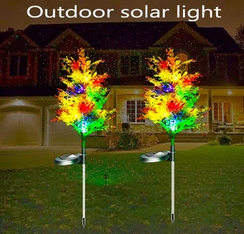Υπαίθρια Ηλιακά Τροφοδοτημένα Φω'τα Γρασίδι Κυπαρίσσια Λαμπτήρων για τον Κήπο Γκαζόν Τοπίο Φως Διακοπών του Φεστιβάλ Γάμου τα Χριστούγεννα