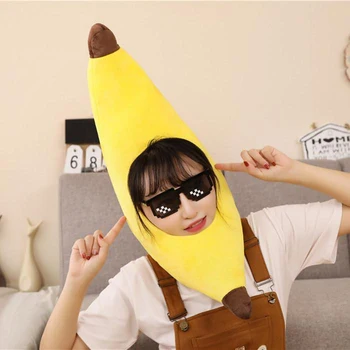 Φεστιβάλ Κοστουμιών Παιδιών Καλυμμάτων Μπανάνα Καπέλο Φανταχτερό Φόρεμα Απόκριες Κεφάλι Αξεσουάρ