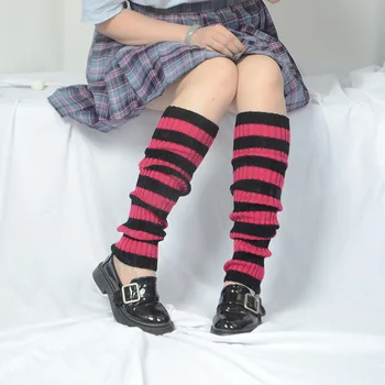 Χειμώνα κορέας Ιαπωνικά Γυναικών Κάλτσες Κορίτσι Πάνω από το Γόνατο Λωρίδα Ταιριάζουν Σωρό Κάλτσες λατινική Μπαλέτο Κολάν Μαγκάές Ποδιών