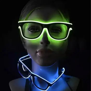 LED Γυαλιά Απόκριες Ατμόσφαιρα Ασύρματο Φωτεινή Γυαλιών Επανακαταλογηστέα Usb Φραγμών Νυχτερινών κέντρων διασκέδασης Πάρτυ Δώρα