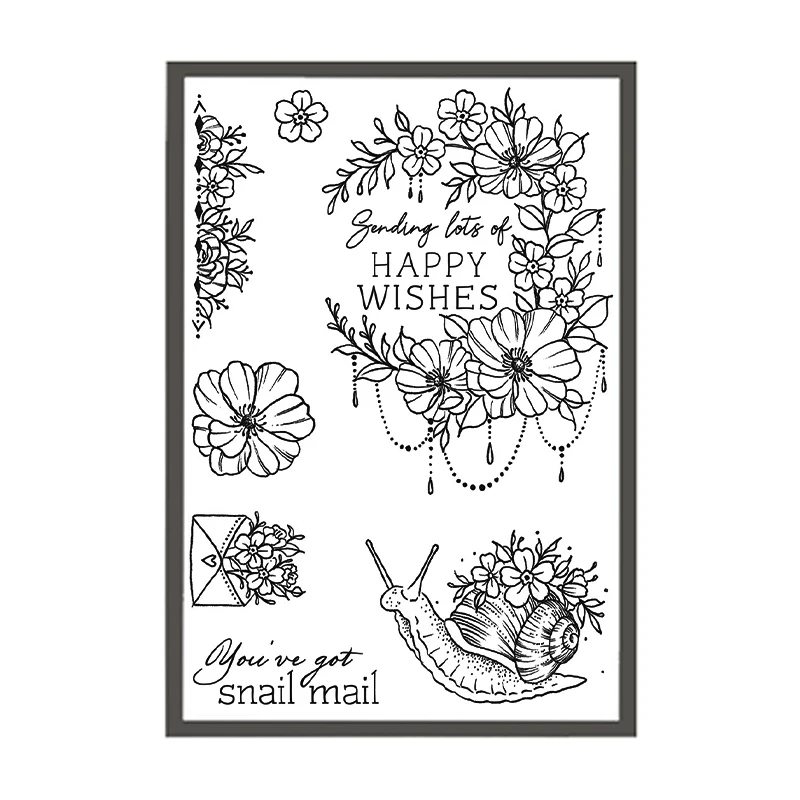 Το 2023 Άφιξη Νεράιδα Floral Swan Κουκουβάγια Σαφείς Σιλικόνης Γραμματόσημα για DIY Scrapbooking Κάρτα Εγγράφου που Κατασκευάζει τη Άλμπουμ Τεχνών Λαστιχένια Σφραγίδα 11*16