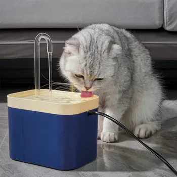 Γάτα Νερό Αυτόματο Φίλτρο USB Ηλεκτρική Πηγή Σίγαση Γάτα Πίνει Μπολ 1.5 L Επανακυκλοφορία Filtring Πότης για τις Γάτες της Pet το Διανομέα Νερού