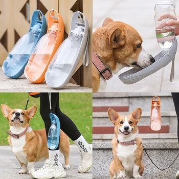 Πτυσσόμενο Μπουκαλιών Νερό της Pet Μπολ Για τα Μεγάλα Σκυλιά BPA Δωρεάν Υπαίθριο Κούπα Σκυλί Δώρο Φορητός Διανομέας κατανάλωσης Ναυτιλία Πτώσης